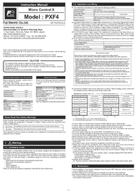 Thumbnail of document Manual - PXF Series VMD Temperature Controllers